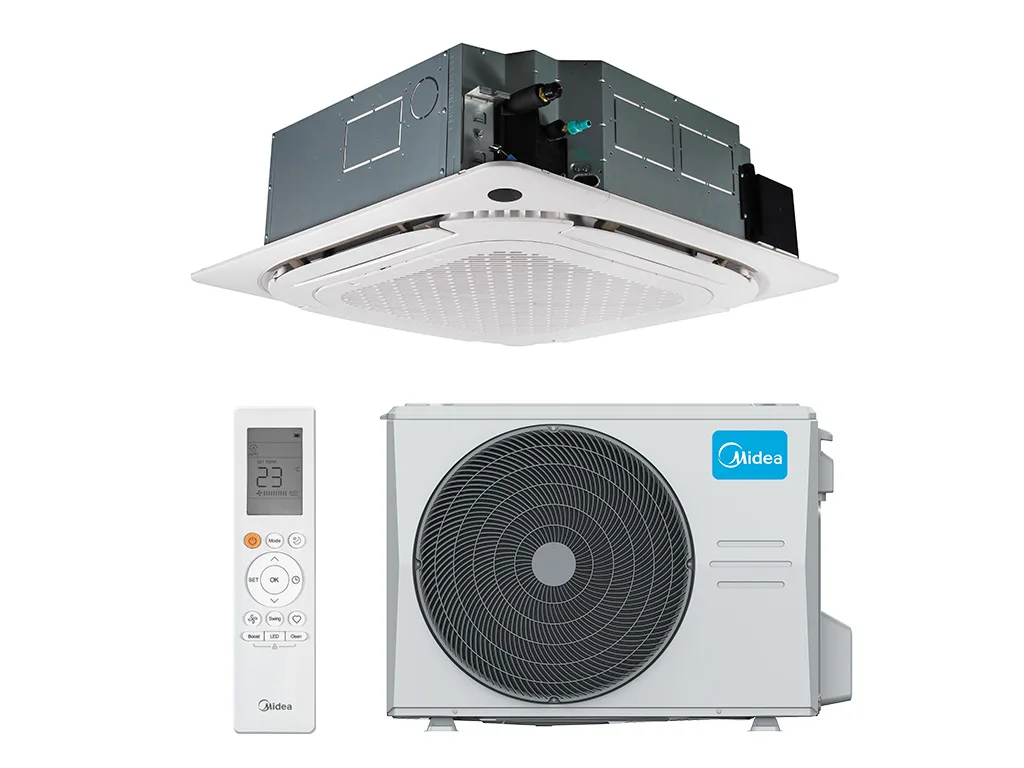 Коммерческий кондиционер Midea серия MCD1-F-B/MO-N8 MCD1-24HRFNX(GA)-B/MOX430U-24HFN8-Q(GA)/T-MBQ4-04AWD